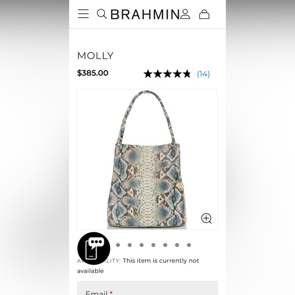 Stunning brahmin shoulder bag - Picture 2 of 11